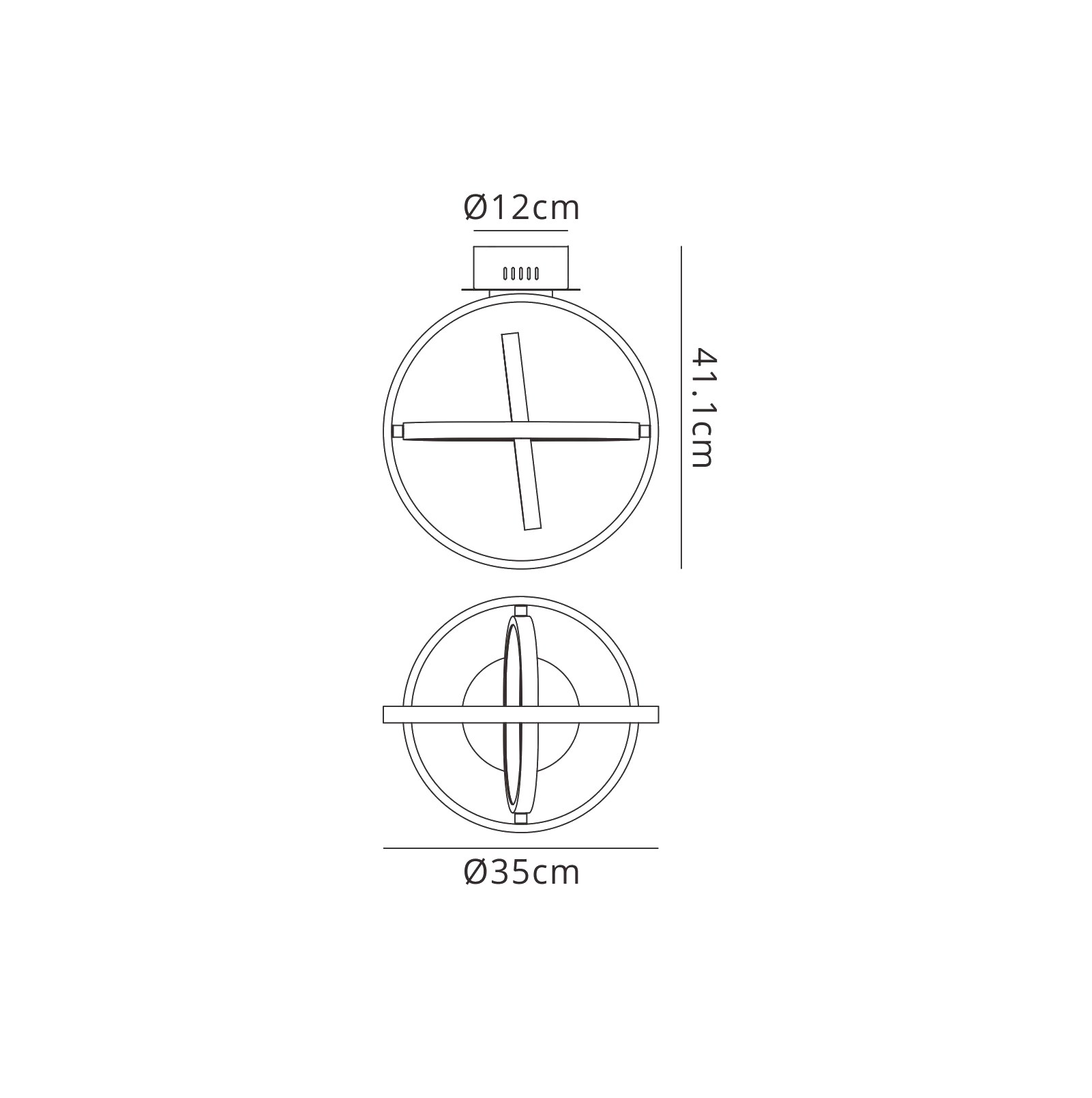Orbital Ceiling Lights Mantra Semi Flush Fittings